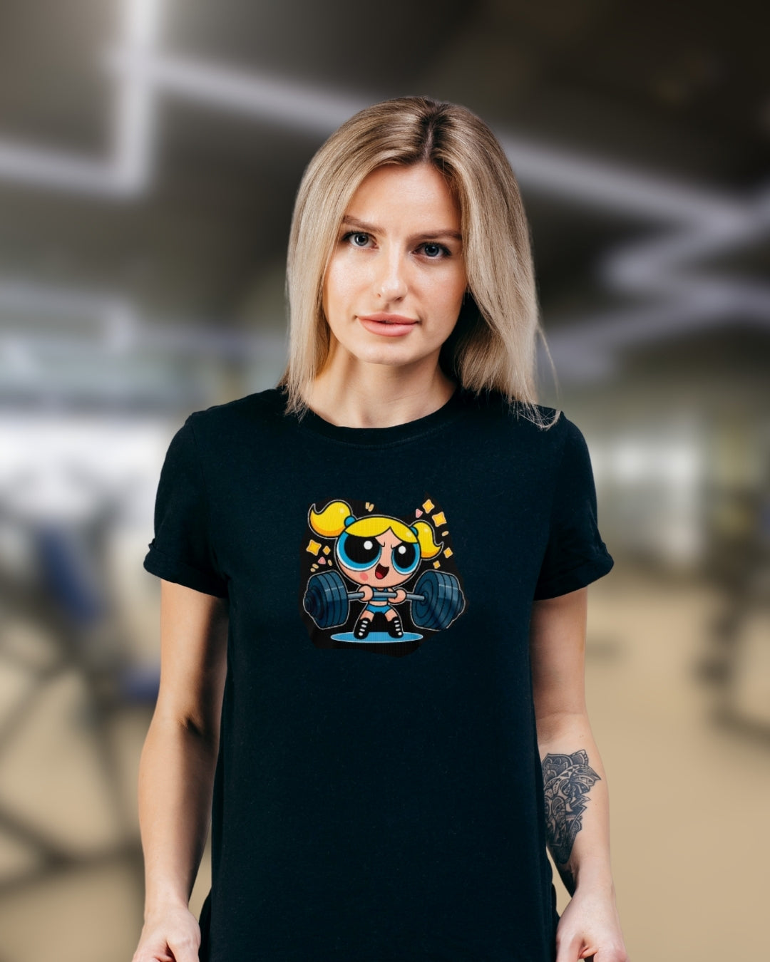 Camiseta Feminina Academia “Lindinha Fitness” – Estilo, Força e Atitude