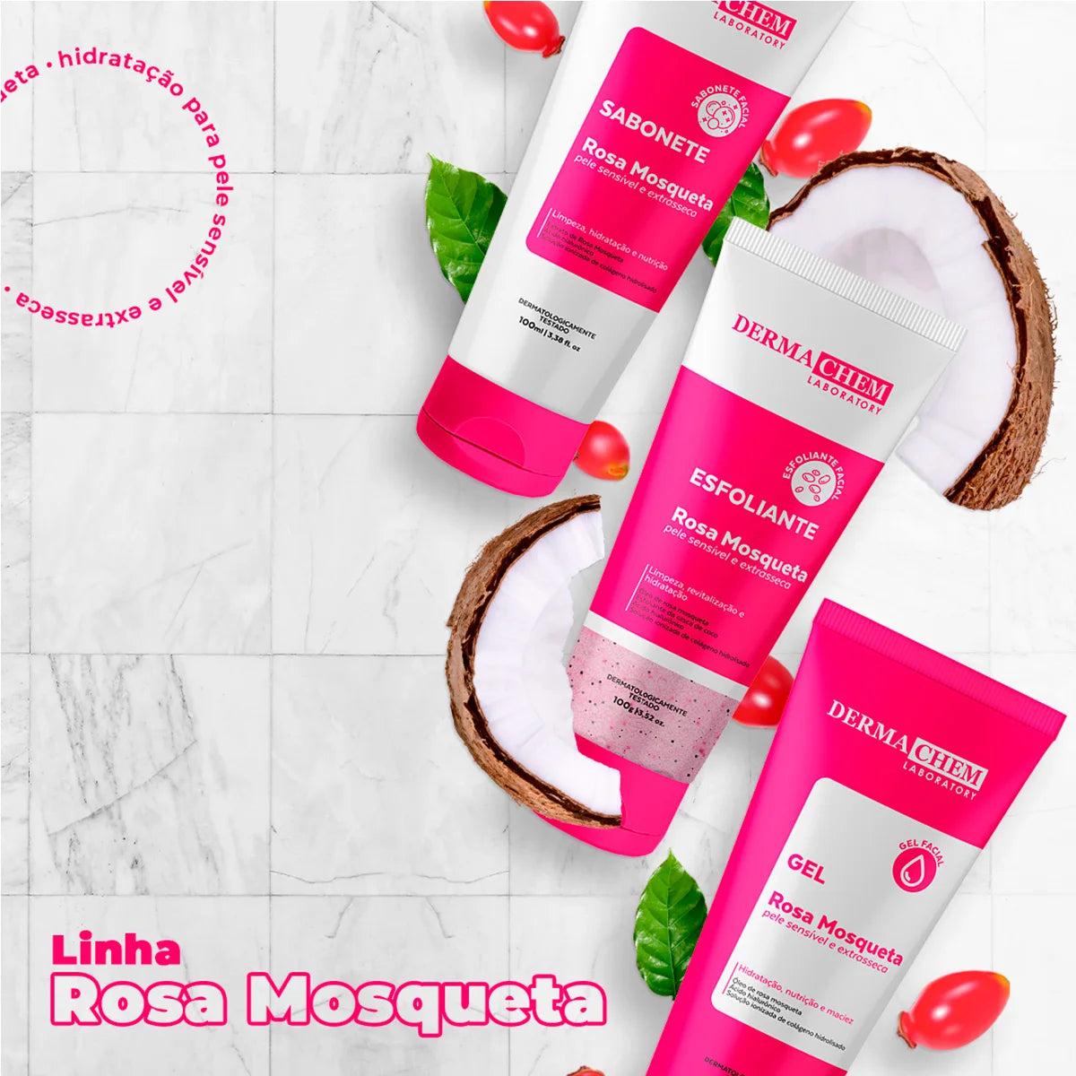 Sabonete Rosa Ultra Hidratante 100ml – Dermachem