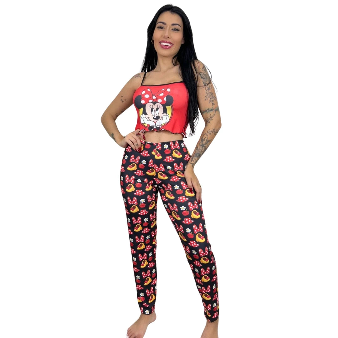 Pijama Temático – Calça Longa com Personagens Regatta, Design Alegre