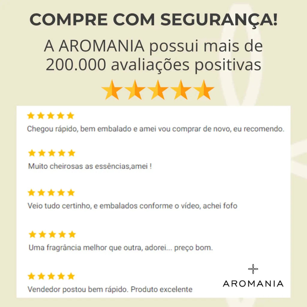 Kit 5 Essências Concentradas 15ml Para Umidificador de Ambiente - A Base de Água