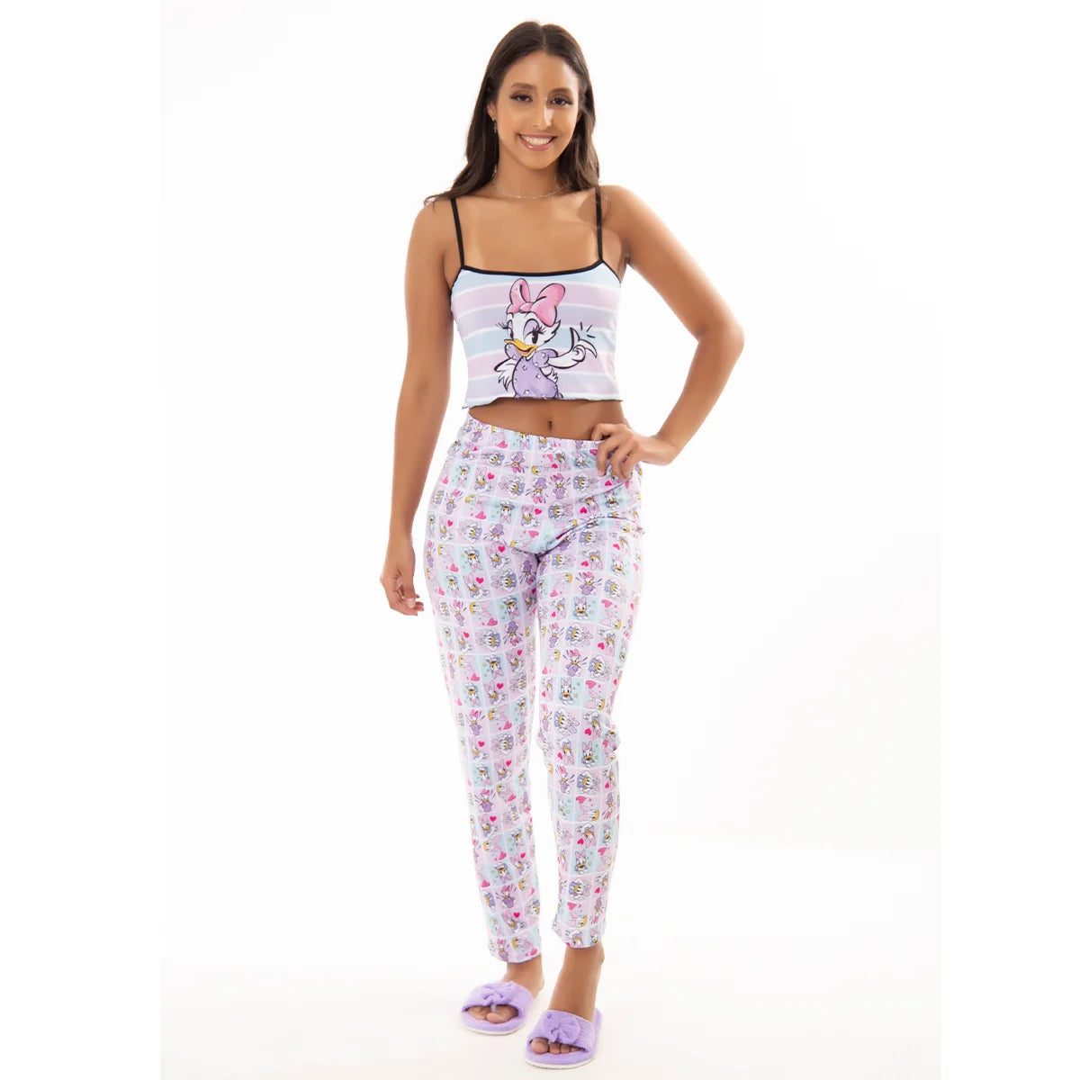 Themed Pajamas Long Pants With Regatta Characters Cheerful Design Sleepwear