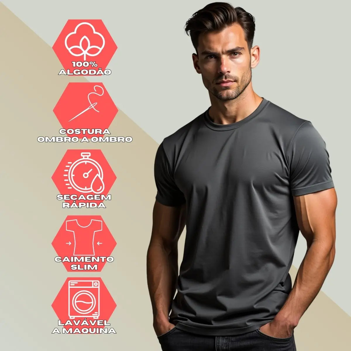 Camiseta Masculina GuGi Street Racer – Manga Curta, Conforto Máximo, Algodão Premium 100%
