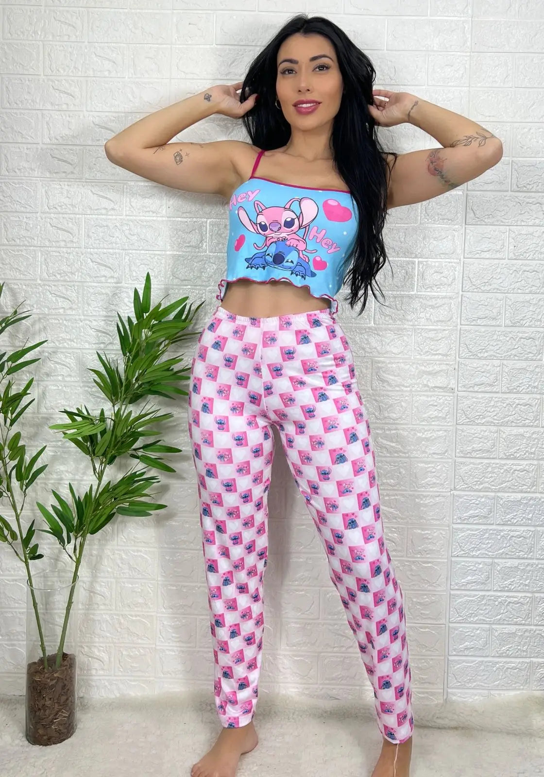 Pijama Temático – Calça Longa com Personagens Regatta, Design Alegre