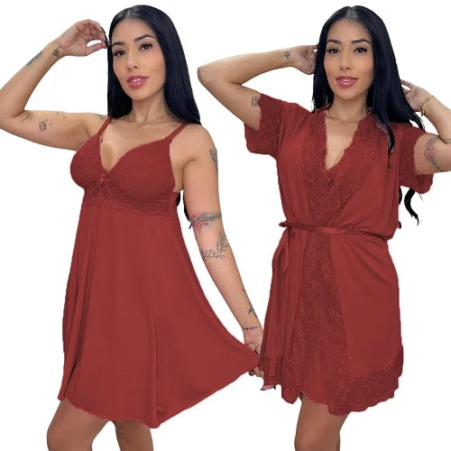 Robe Kit Robe Bathrobe and Sweater Breastfeeding Smooth Post Part With Lace Maternity Dressing Dress For Breastfeeding Mothers