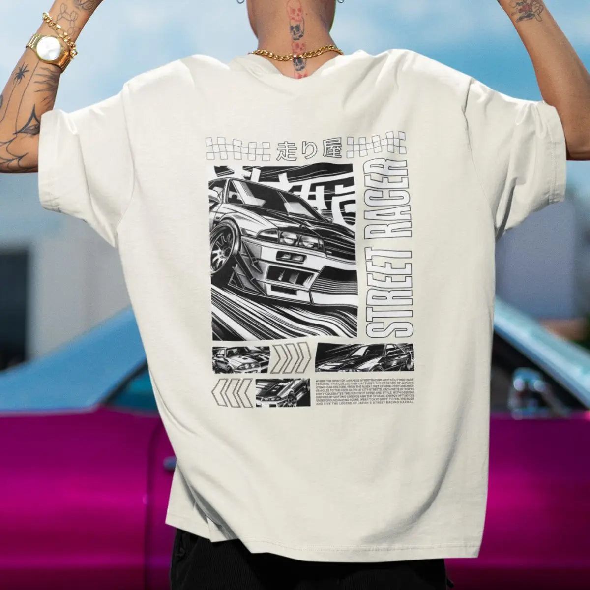 Camiseta Masculina GuGi Street Racer – Manga Curta, Conforto Máximo, Algodão Premium 100%