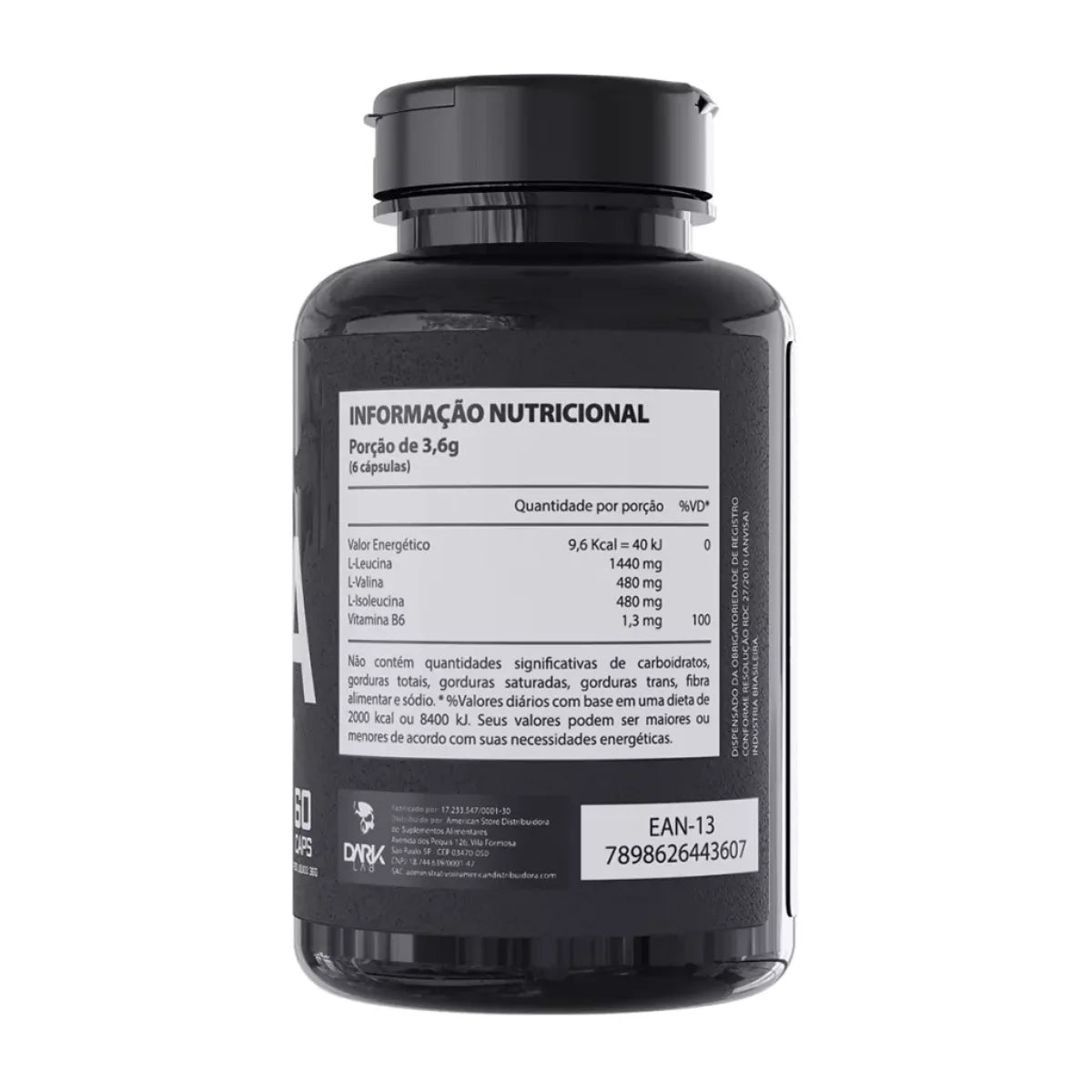 DARK LAB – BCAA 3:1:1, 60 Cápsulas