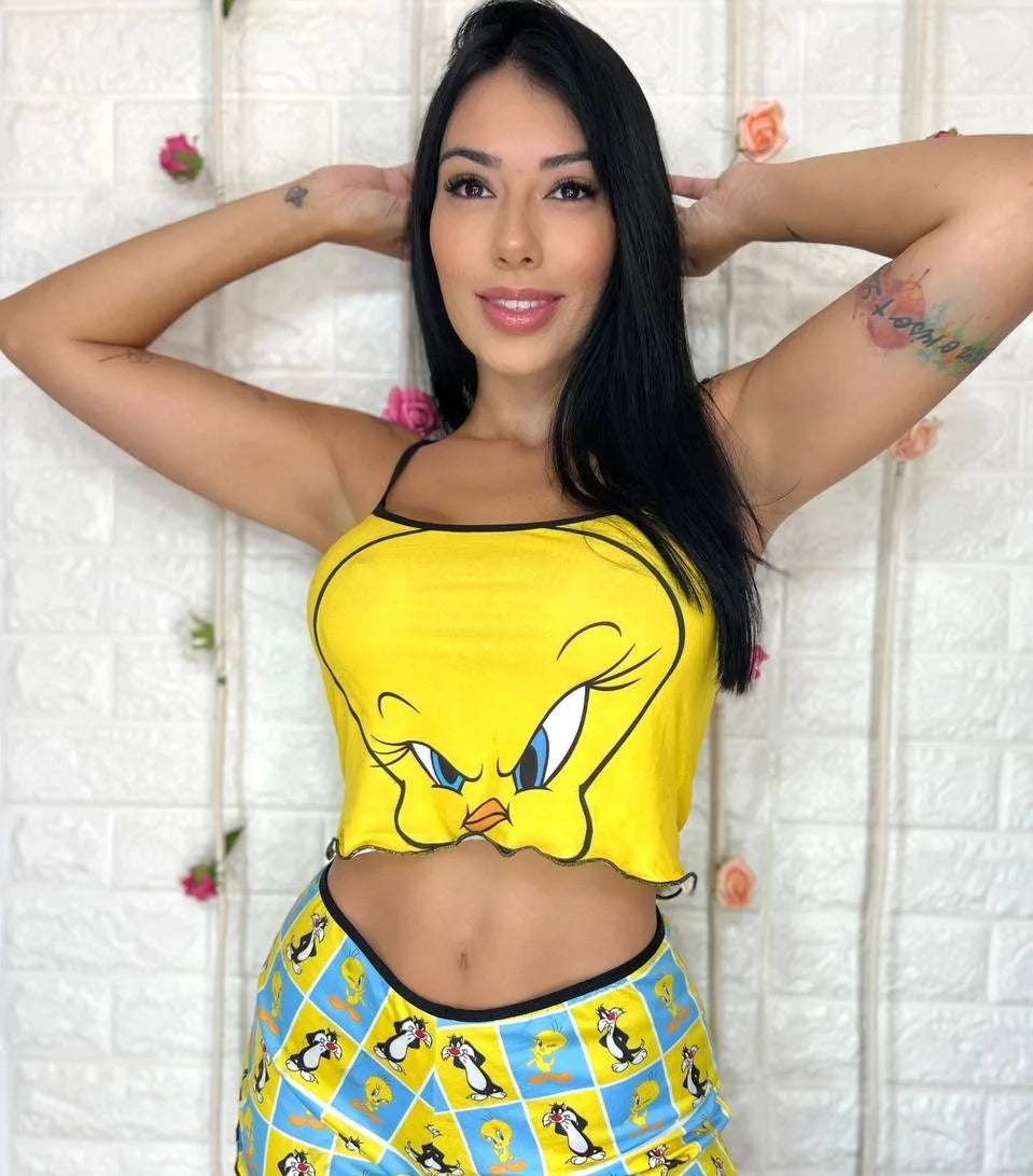 Pijama Temático – Calça Longa com Personagens Regatta, Design Alegre