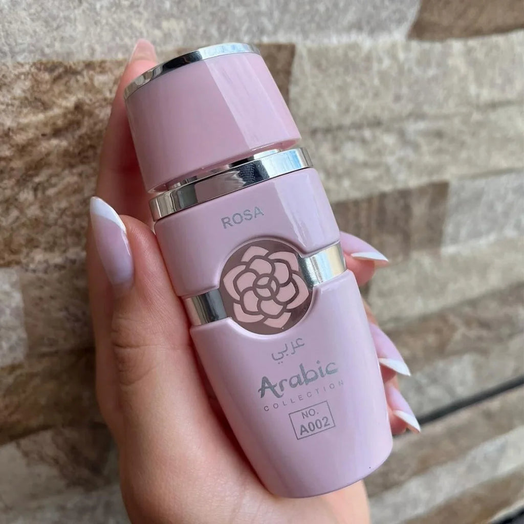 Perfume Feminino Árabe Pink A002 – 25ml, Floral Doce com Baunilha