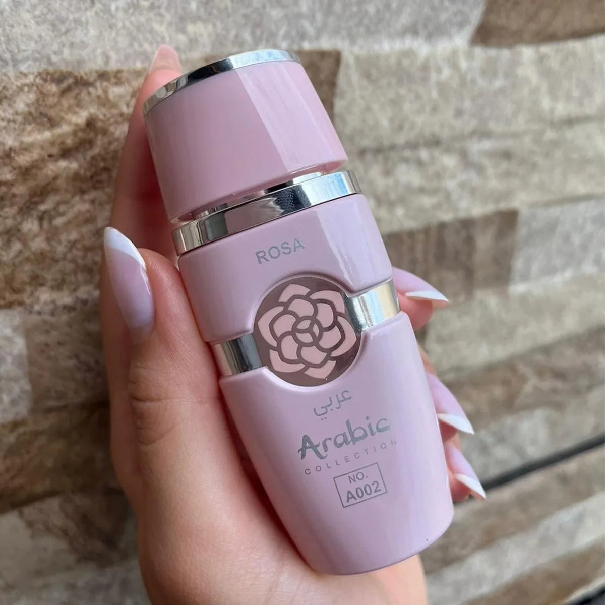 Perfume Feminino Árabe Pink A002 – 25ml, Floral Doce com Baunilha