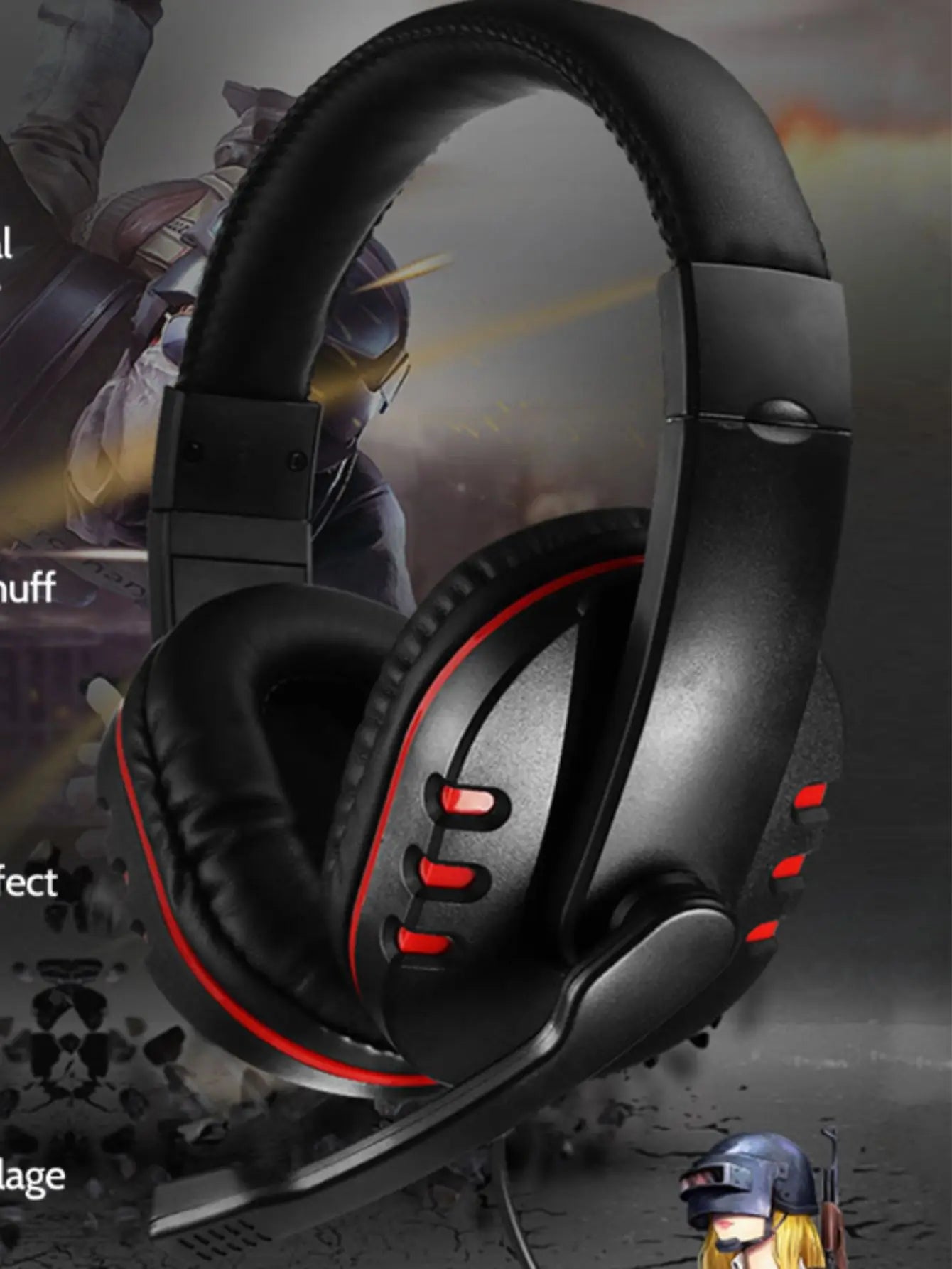 Headset Gamer 7.1 – Microfone Profissional P3 para PC e Celular