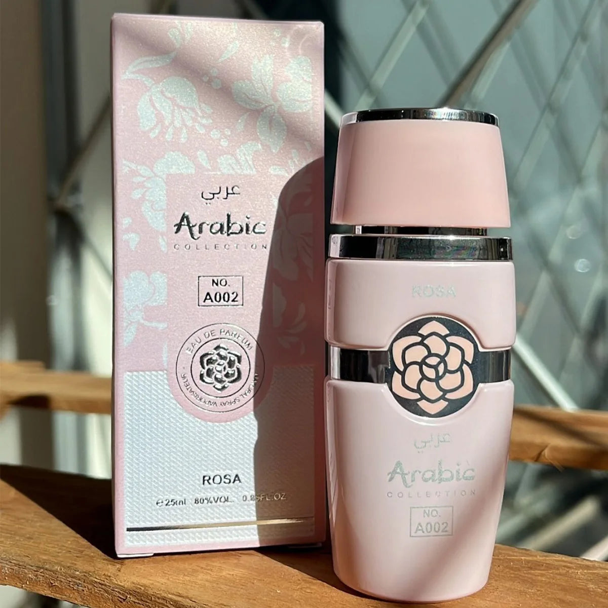 Perfume Feminino Árabe Pink A002 – 25ml, Floral Doce com Baunilha