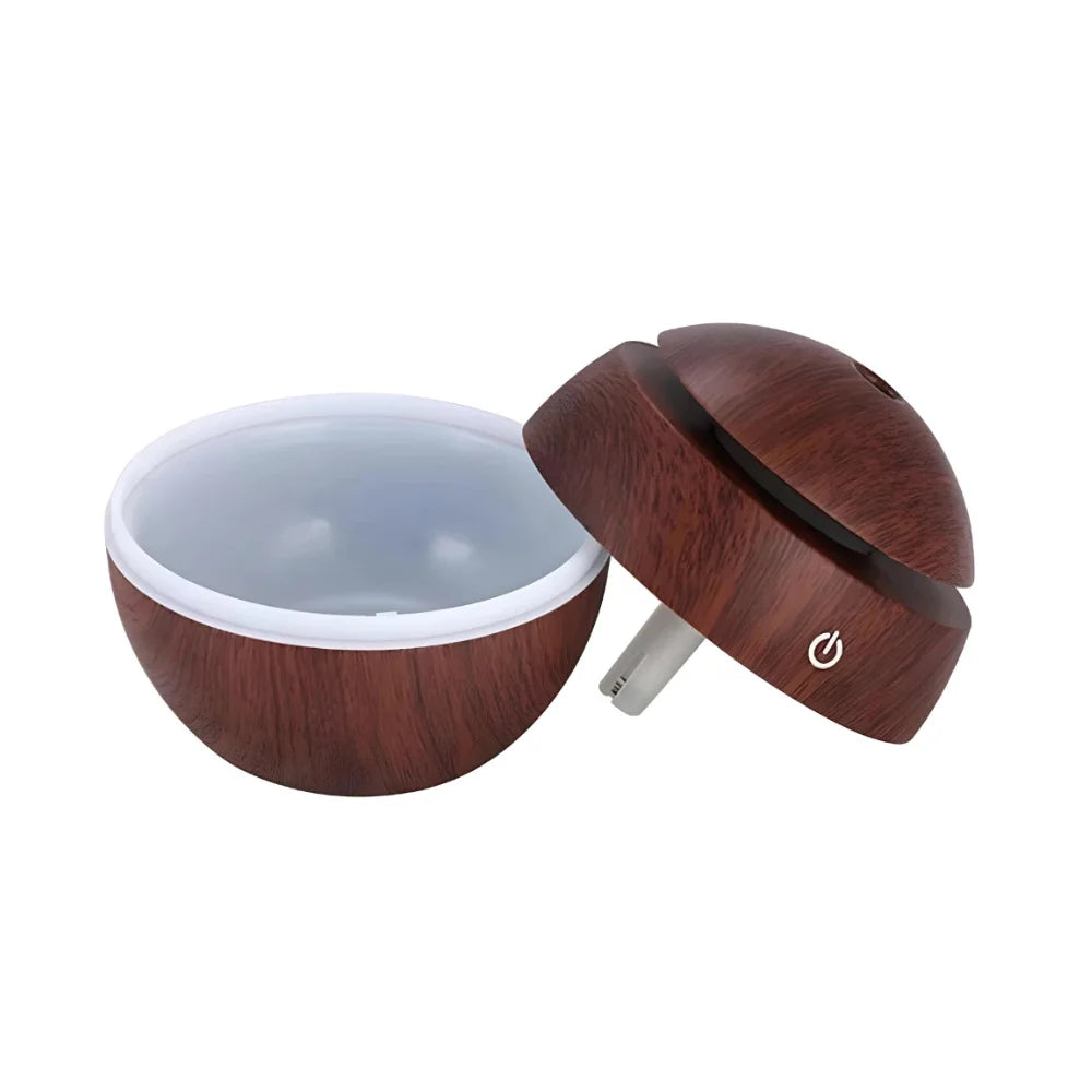 Difusor de Óleo Essencial USB – 2 em 1, 7 Cores, Elétrico