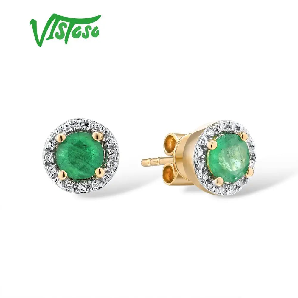 Brincos Femininos Vistoso – Ouro 14K 585, Pedras Preciosas Azul, Rubi e Safira 4mm