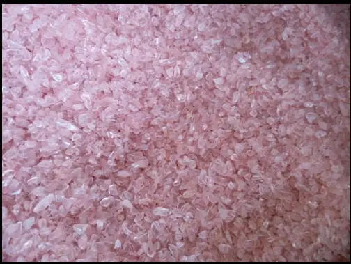 Cristal Quartzo Rosa 3-5mm – Pedrinhas Roladas Mini, Chips Rosa para Cura e Energia
