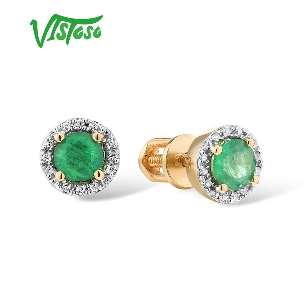 Brincos Femininos Vistoso – Ouro 14K 585, Pedras Preciosas Azul, Rubi e Safira 4mm