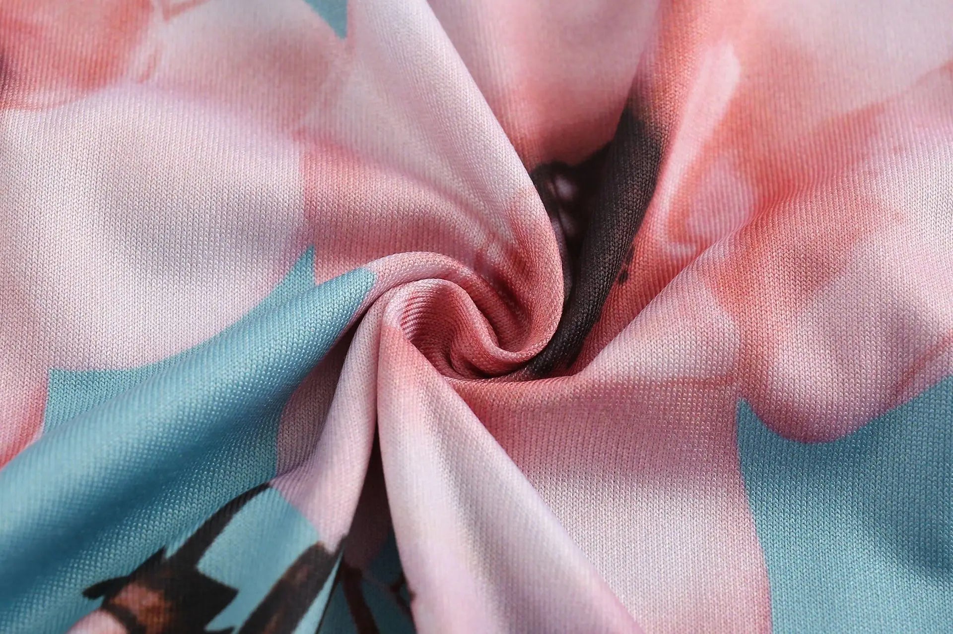 Vestido Longo Floral Feminino 2025 – Gola Alta, Amarração na Cintura e Estilo Casual Elegante