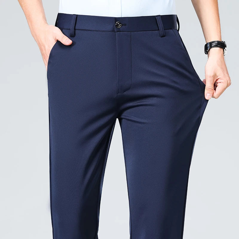 Calça Masculina 2025 – Social, Fina para Verão e Outono, Casual e Executiva