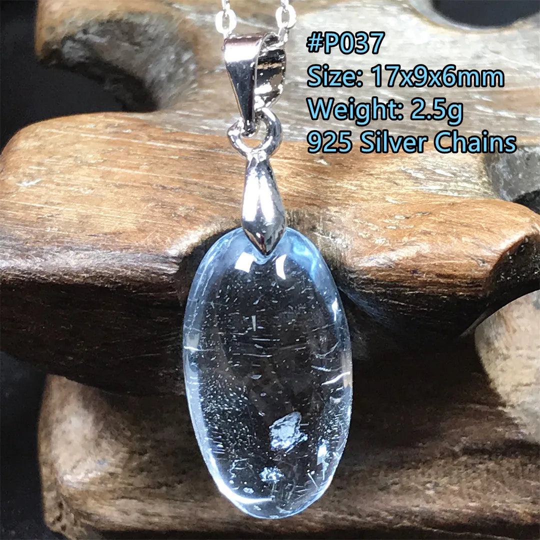 Pingente de Topázio Azul Natural – Pedra de Energia, Sorte e Amor, Joia Feminina e Masculina
