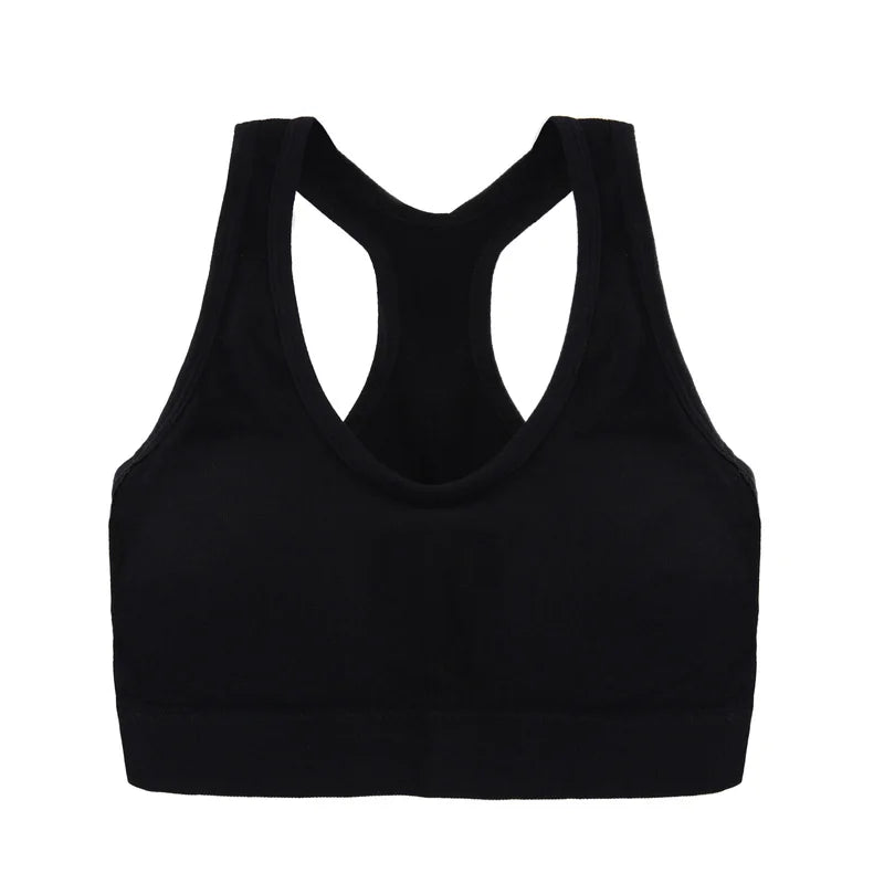 Sutiã Esportivo Feminino – Push Up, Respirável e Antichoque