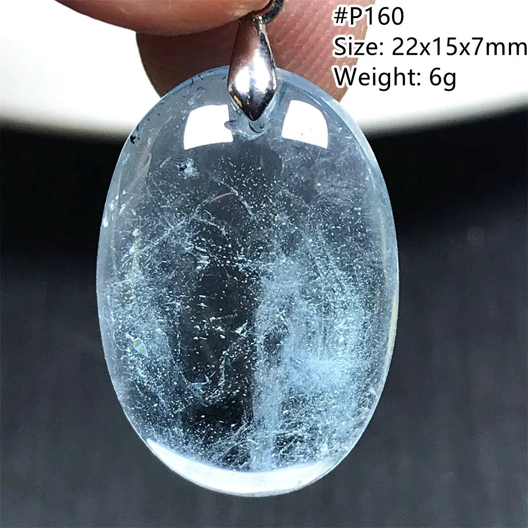 Pingente de Topázio Azul Natural – Pedra de Energia, Sorte e Amor, Joia Feminina e Masculina