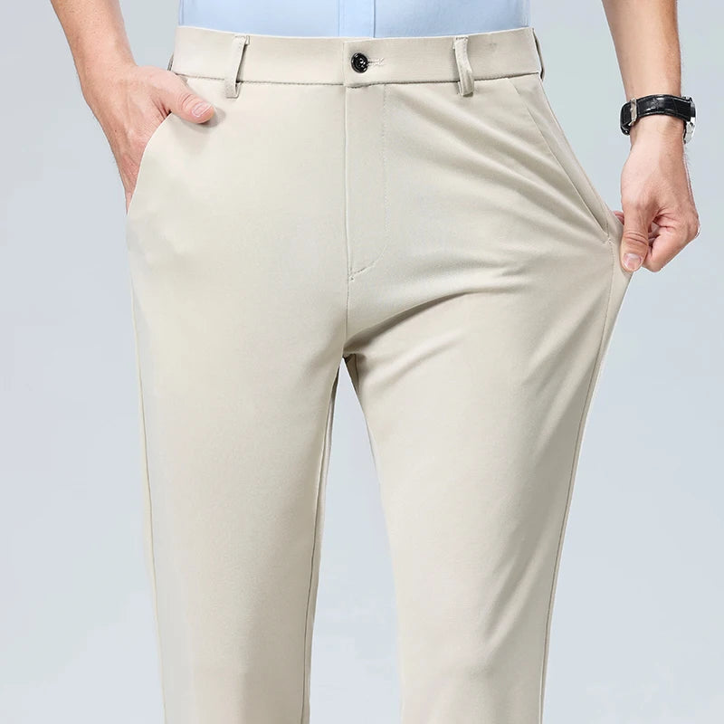 Calça Masculina 2025 – Social, Fina para Verão e Outono, Casual e Executiva