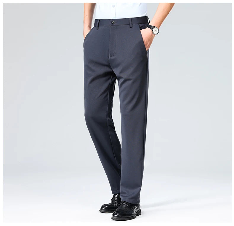 Calça Masculina 2025 – Social, Fina para Verão e Outono, Casual e Executiva