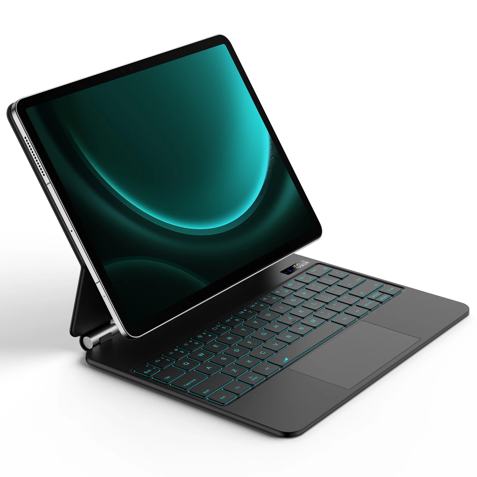Teclado Mágico Português Bettdow para Samsung Tab S7/S8/S9/S9+ – Suporte Flutuante, Iluminado e Porta-Caneta S