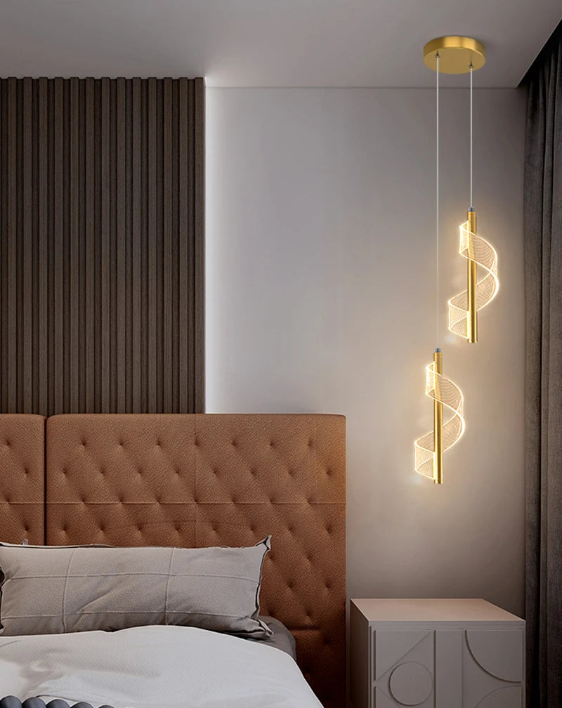 Luminária Pendente LED Nórdica – Iluminação Interna para Sala, Quarto e Mesa de Jantar