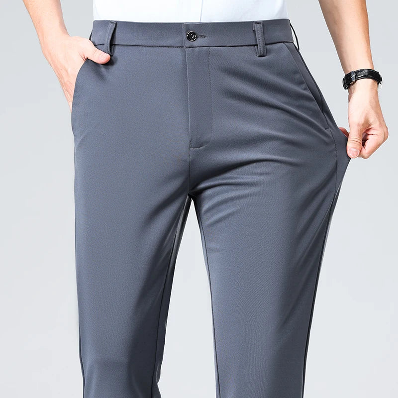 Calça Masculina 2025 – Social, Fina para Verão e Outono, Casual e Executiva