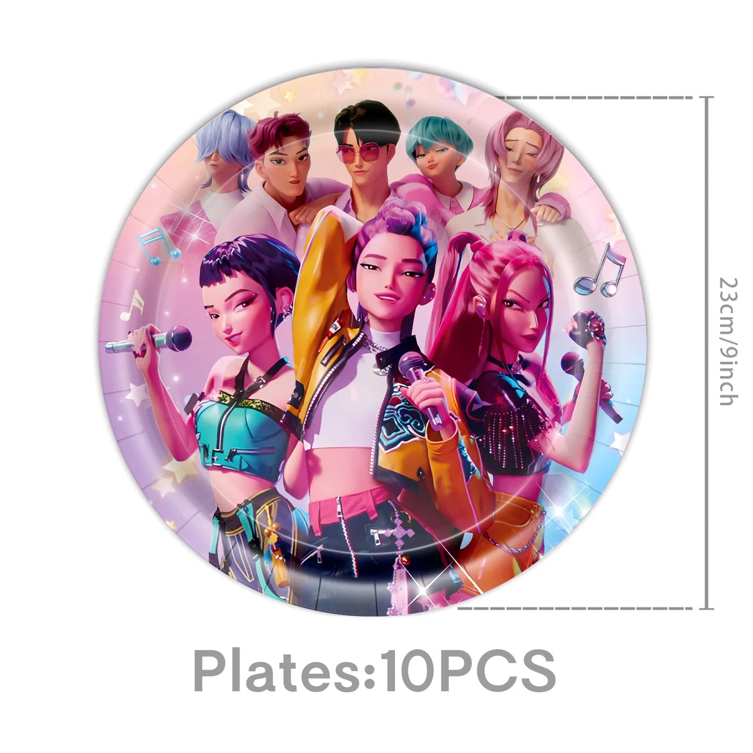 Caçador de demônios kpop decoração de festa k pop caçadores de demônios kit de pano de mesa de aniversário sacos de copo de prato caçadores de demônio kpop lembranças de festa