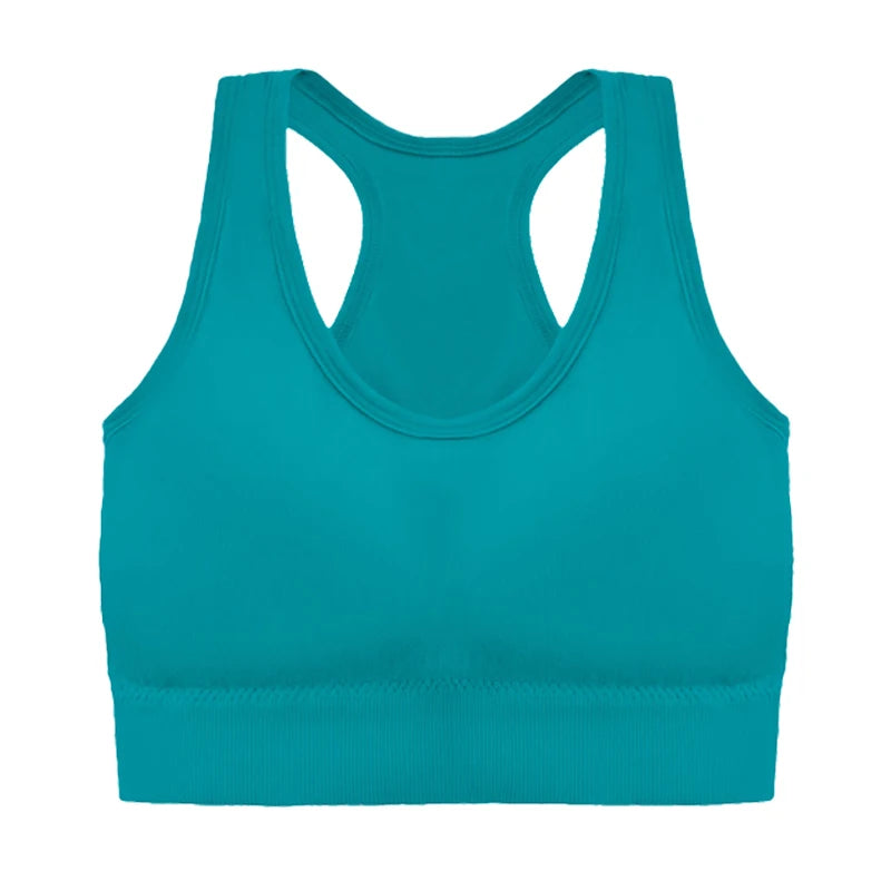 Sutiã Esportivo Feminino – Push Up, Respirável e Antichoque