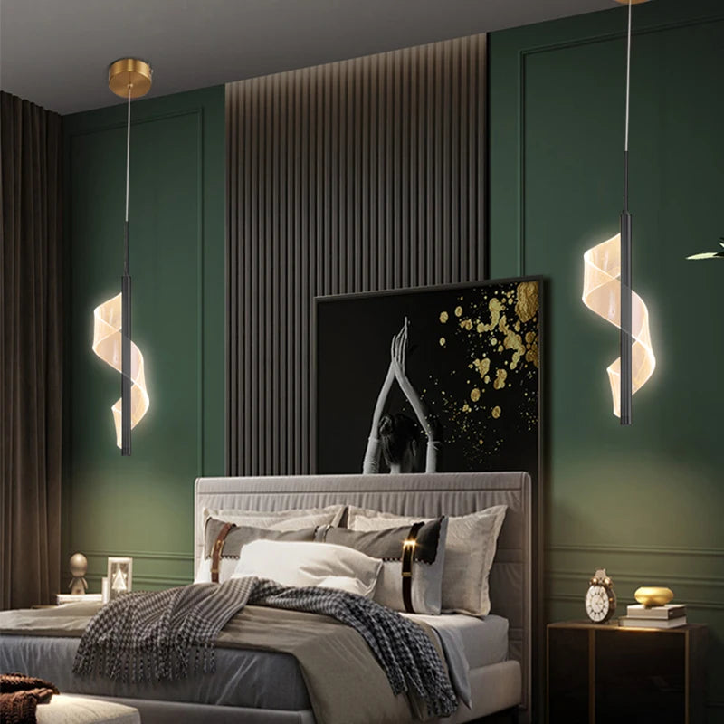 Luminária Pendente LED Nórdica – Iluminação Interna para Sala, Quarto e Mesa de Jantar