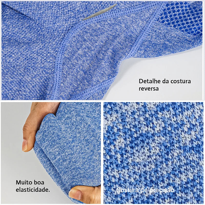 Conjunto 2 Peças – Shorts Esportivos Femininos, Ginástica e Yoga com Controle de Barriga e Glúteos