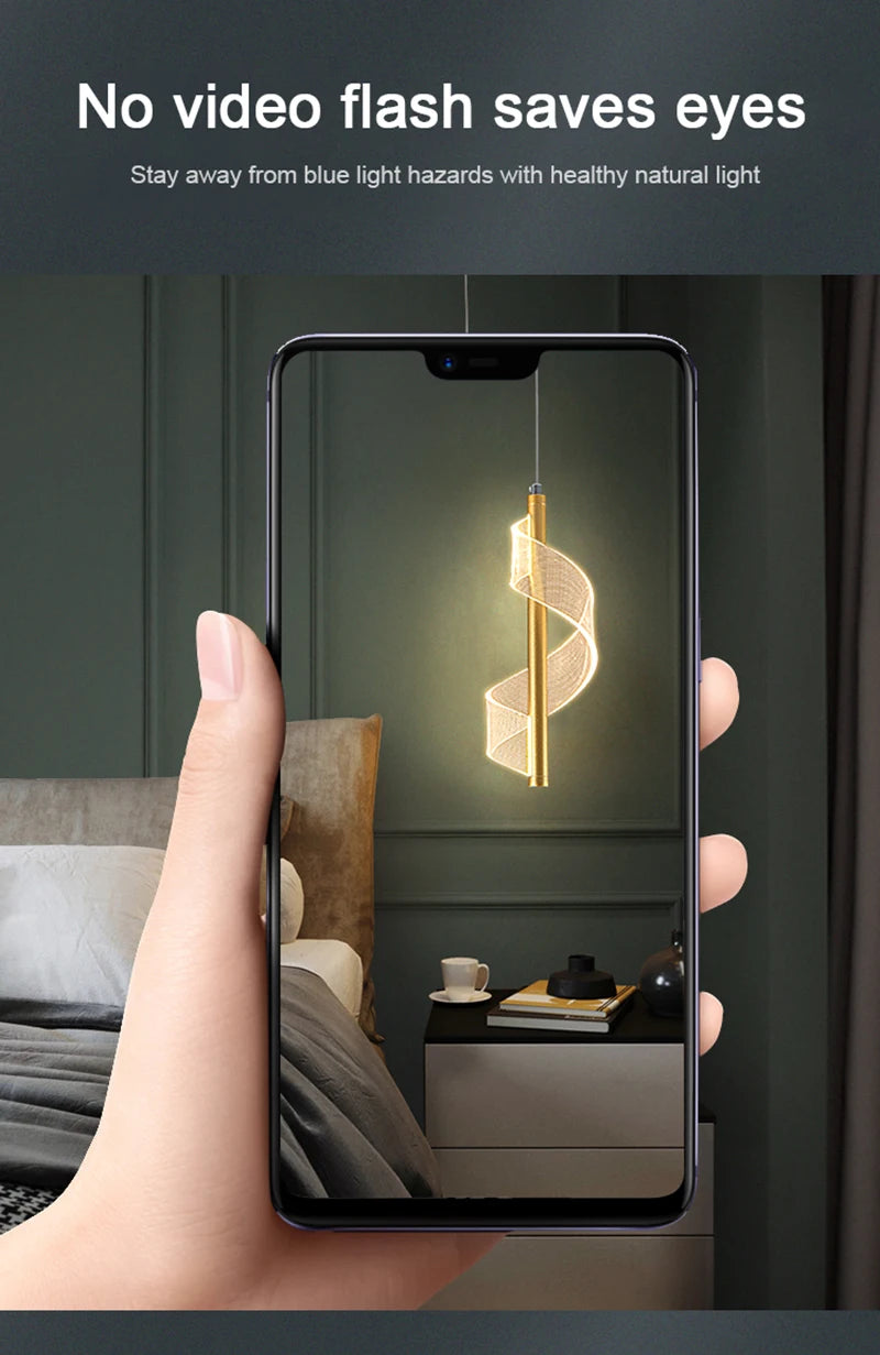 Luminária Pendente LED Nórdica – Iluminação Interna para Sala, Quarto e Mesa de Jantar