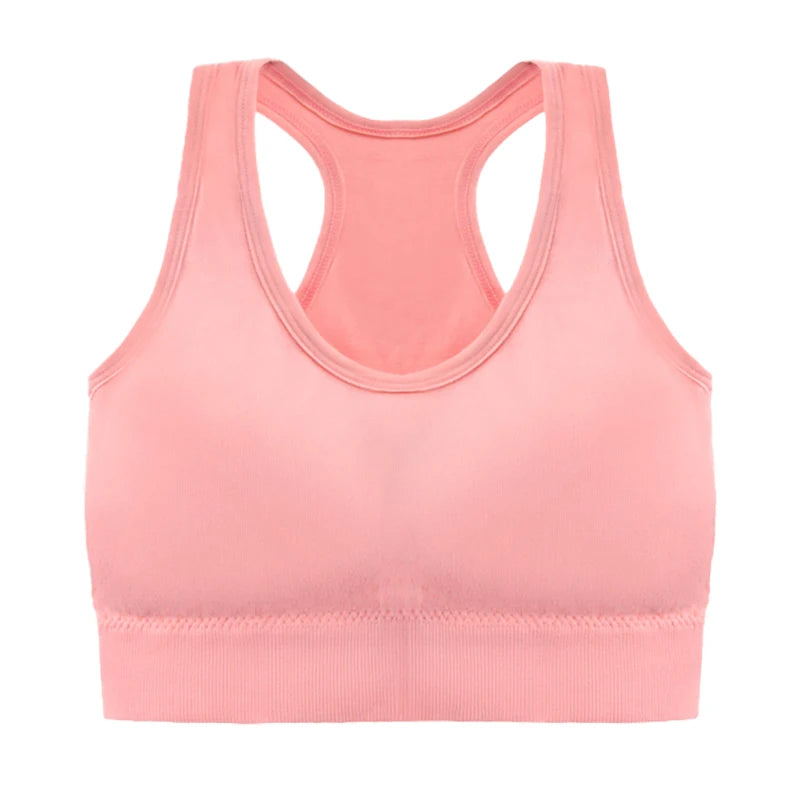 Sutiã Esportivo Feminino – Push Up, Respirável e Antichoque