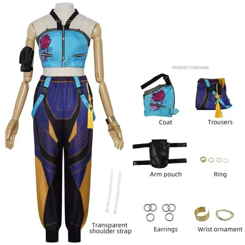 2025 halloween kpop zoey cosplay traje peruca feminino meninas halloween carnaval comic-con festa role play outfits
