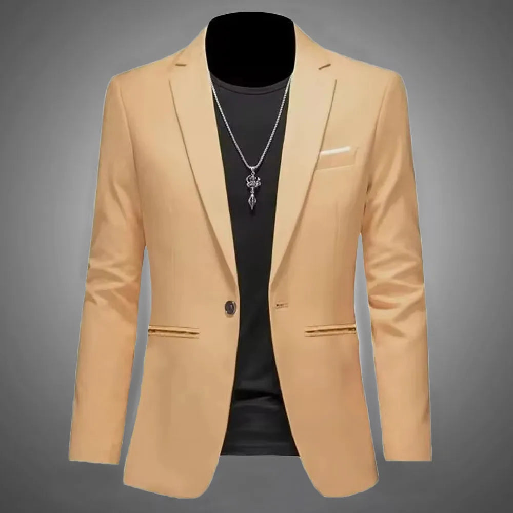 Blazer Masculino Trendy – Casual e Business, Slim Fit, Outono 2025
