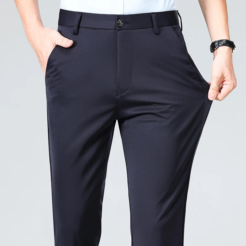Calça Masculina 2025 – Social, Fina para Verão e Outono, Casual e Executiva