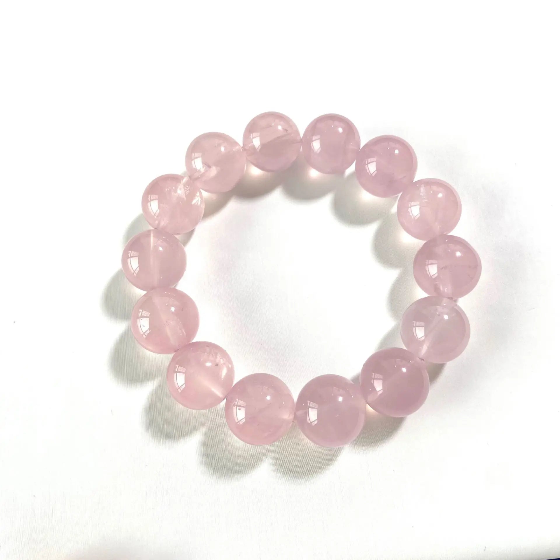 Natural Pink Rose Quartz Star Round Beads Bracelet Jewelry 10mm 12mm 14mm 16mm From Mozambique Women Rose Quartz Beads AAAAAA