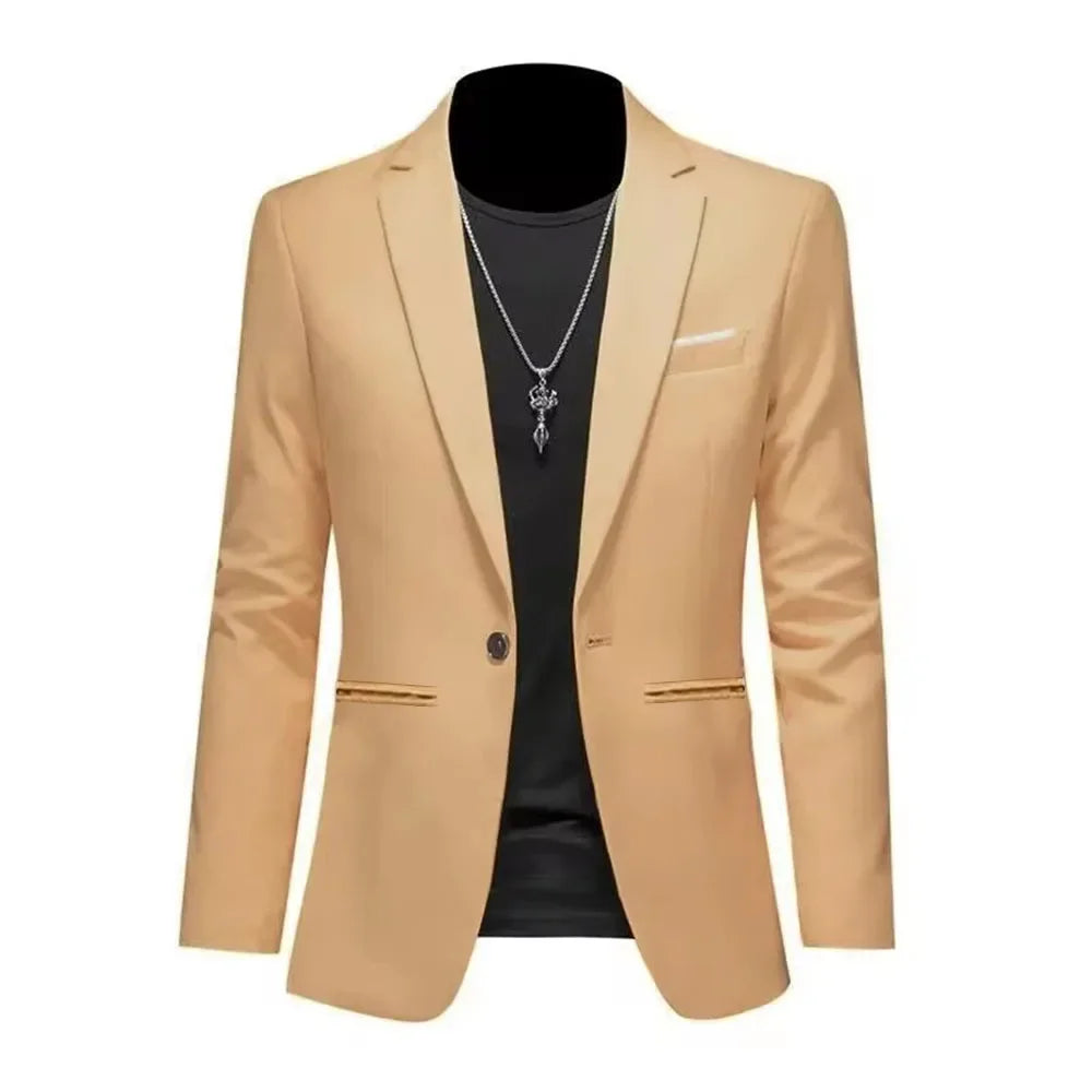 Blazer Masculino Trendy – Casual e Business, Slim Fit, Outono 2025