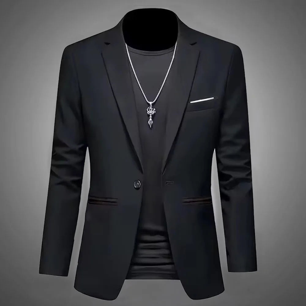 Blazer Masculino Trendy – Casual e Business, Slim Fit, Outono 2025