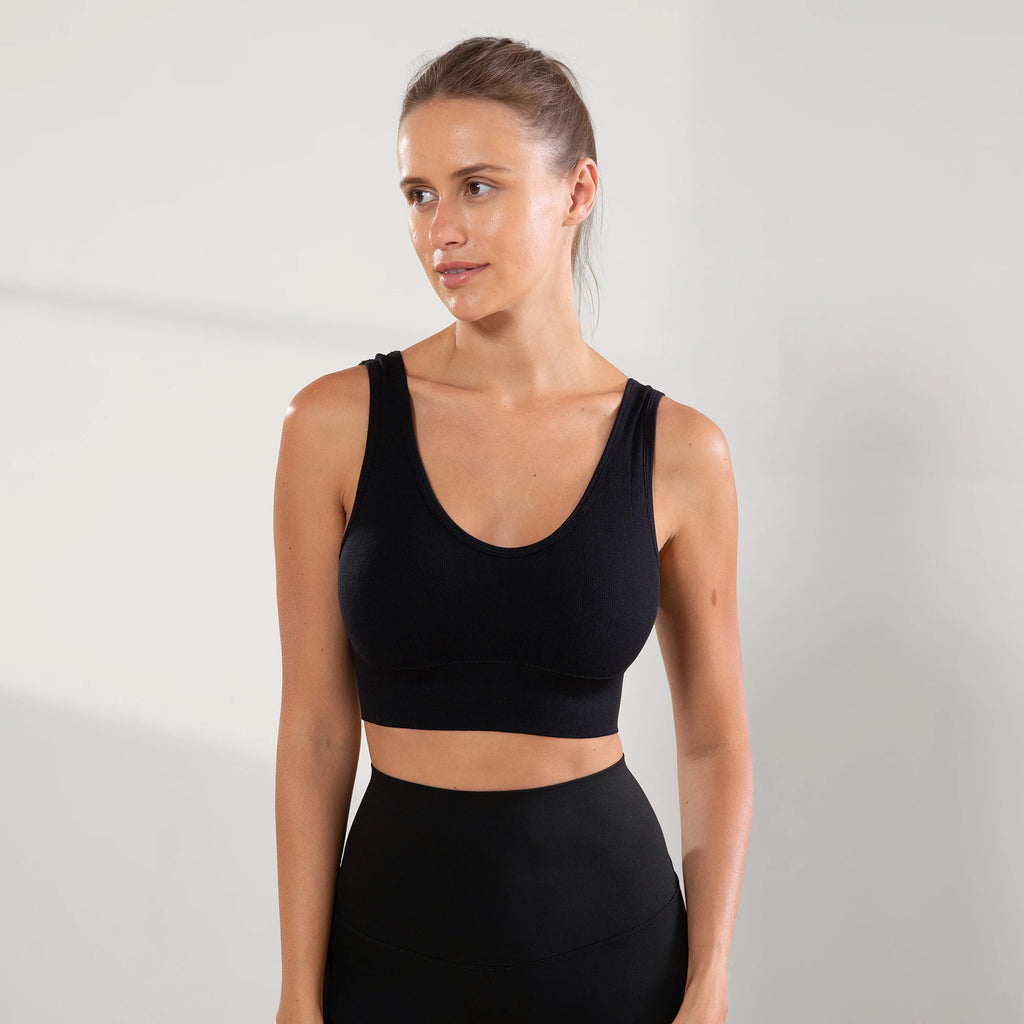 Gym, Women's Fitness Suits, Sports Bras, Women's No Bojo Basico Flat Seamless On The Side Bras, Brazil