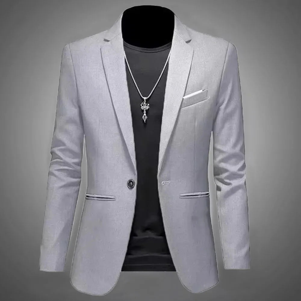 Blazer Masculino Trendy – Casual e Business, Slim Fit, Outono 2025
