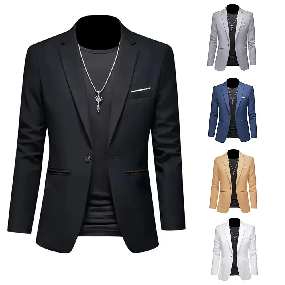 Blazer Masculino Trendy – Casual e Business, Slim Fit, Outono 2025