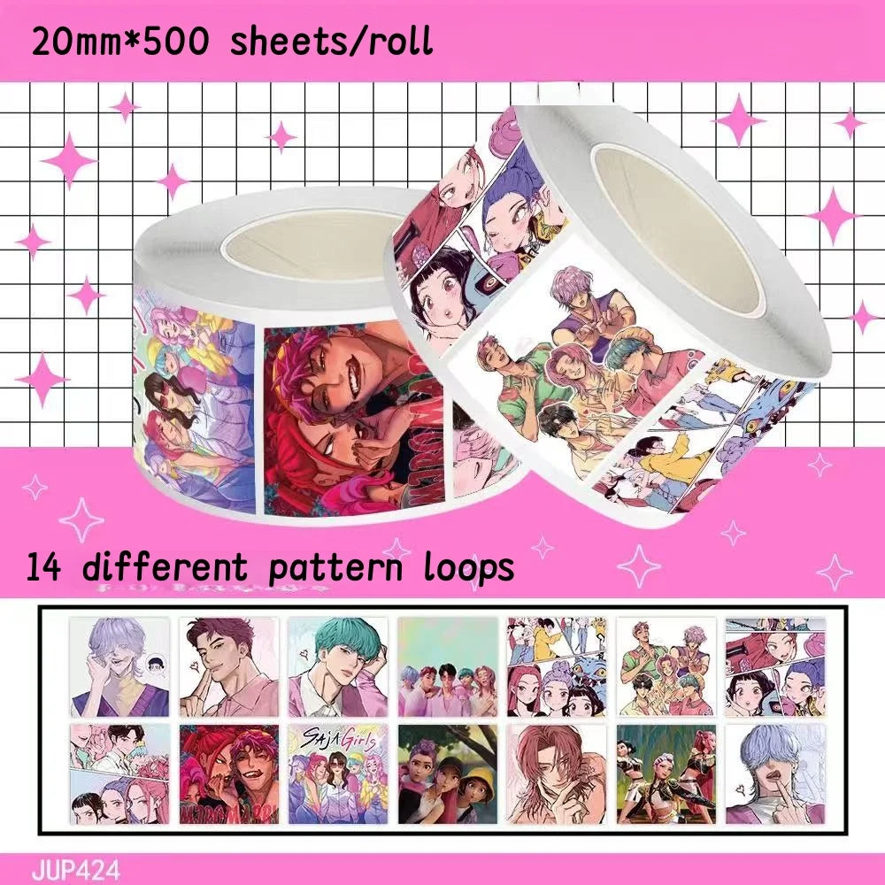 Caçador de demônios kpop decoração de festa k pop caçadores de demônios kit de pano de mesa de aniversário sacos de copo de prato caçadores de demônio kpop lembranças de festa