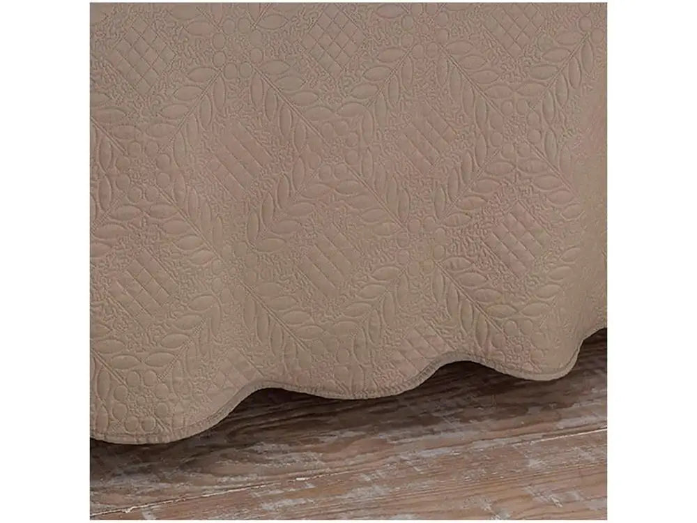 Cobre-Leito Casal Jolitex Ultrassônico Dyuri – Bege Pastel, 3 Peças