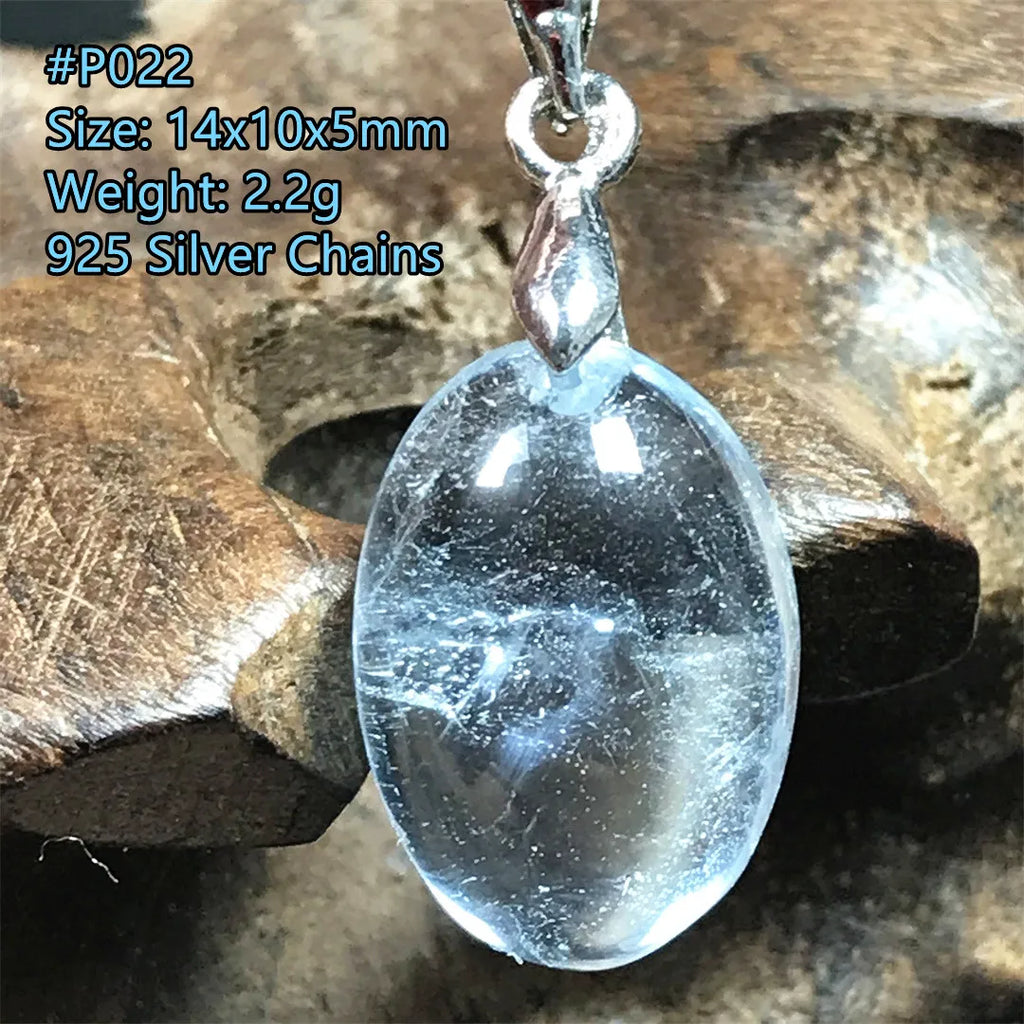 Pingente de Topázio Azul Natural – Pedra de Energia, Sorte e Amor, Joia Feminina e Masculina