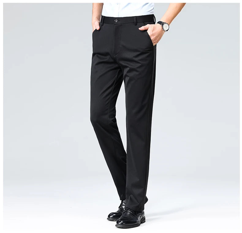 Calça Masculina 2025 – Social, Fina para Verão e Outono, Casual e Executiva