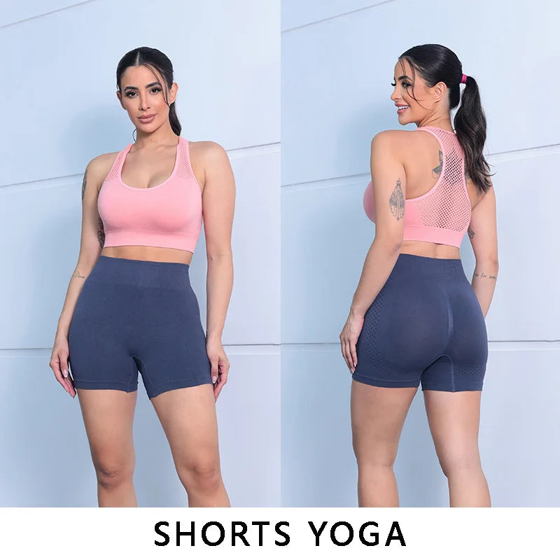 Shorts Feminino Esportivo – Cintura Alta, Levanta Bumbum e Respirável