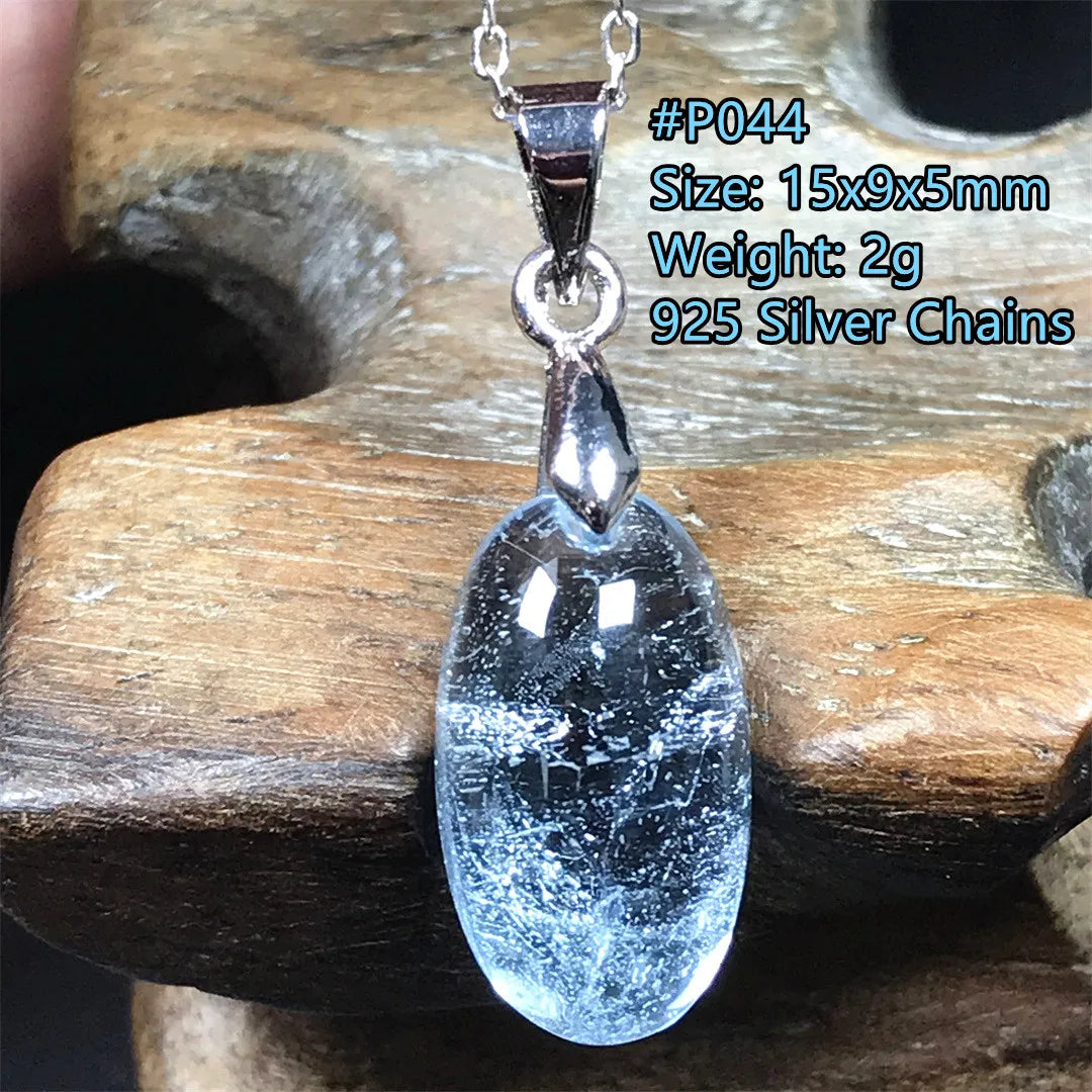 Pingente de Topázio Azul Natural – Pedra de Energia, Sorte e Amor, Joia Feminina e Masculina